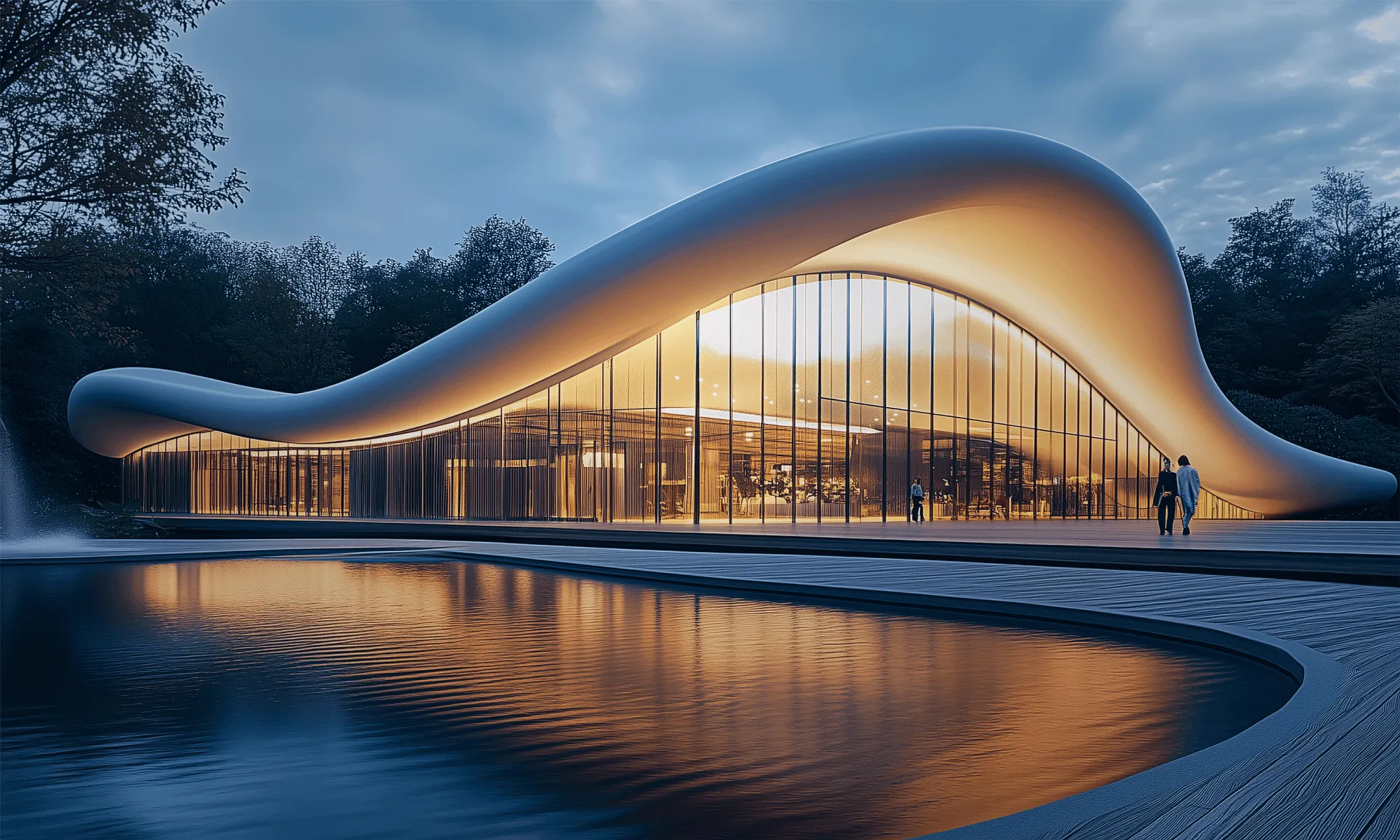 View of audience terrace